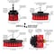 Drill Brush Power Scrubber By Useful Products 5 in W 7 in L Brush, Red R-S-E542O-QC-DB - alternate 7